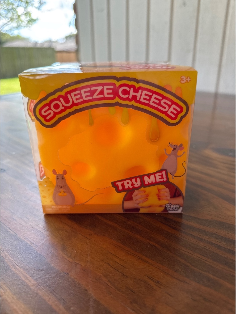 Crazy Zone Squeeze Cheese Toy - Squishy Stress Relief Fun